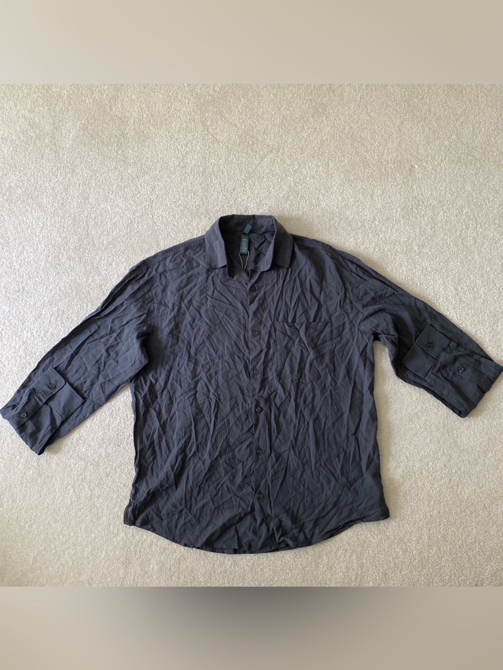 SKIMS long sleeve button up cover up